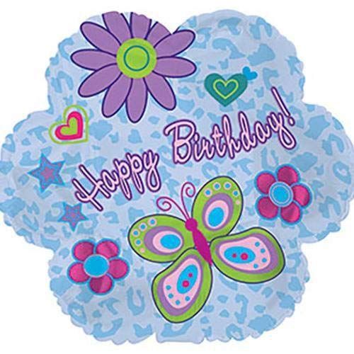 17" Happy Birthday Glitz Foil Balloon