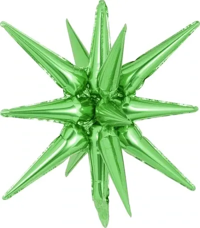 Starburst 3D Foil Balloon 22 Starburst 3D Foil Balloon 22" Small Green