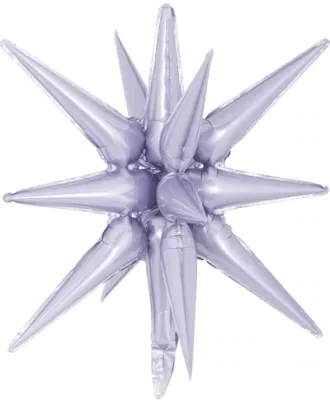 Starburst 3D Foil Balloon 40" Jumbo Lilac