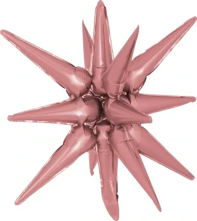 Starburst 3D Foil Balloon 26 Starburst 3D Foil Balloon 26" Large Dusty Rose