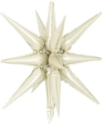 Starburst 3D Foil Balloon 22" Small Latte