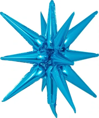 Starburst 3D Foil Balloon 22 Starburst 3D Foil Balloon 22" Small Blue