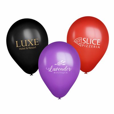 9" Standard Color Custom Latex Balloons