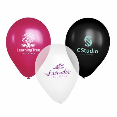 9" Crystal Color Custom Latex Balloons