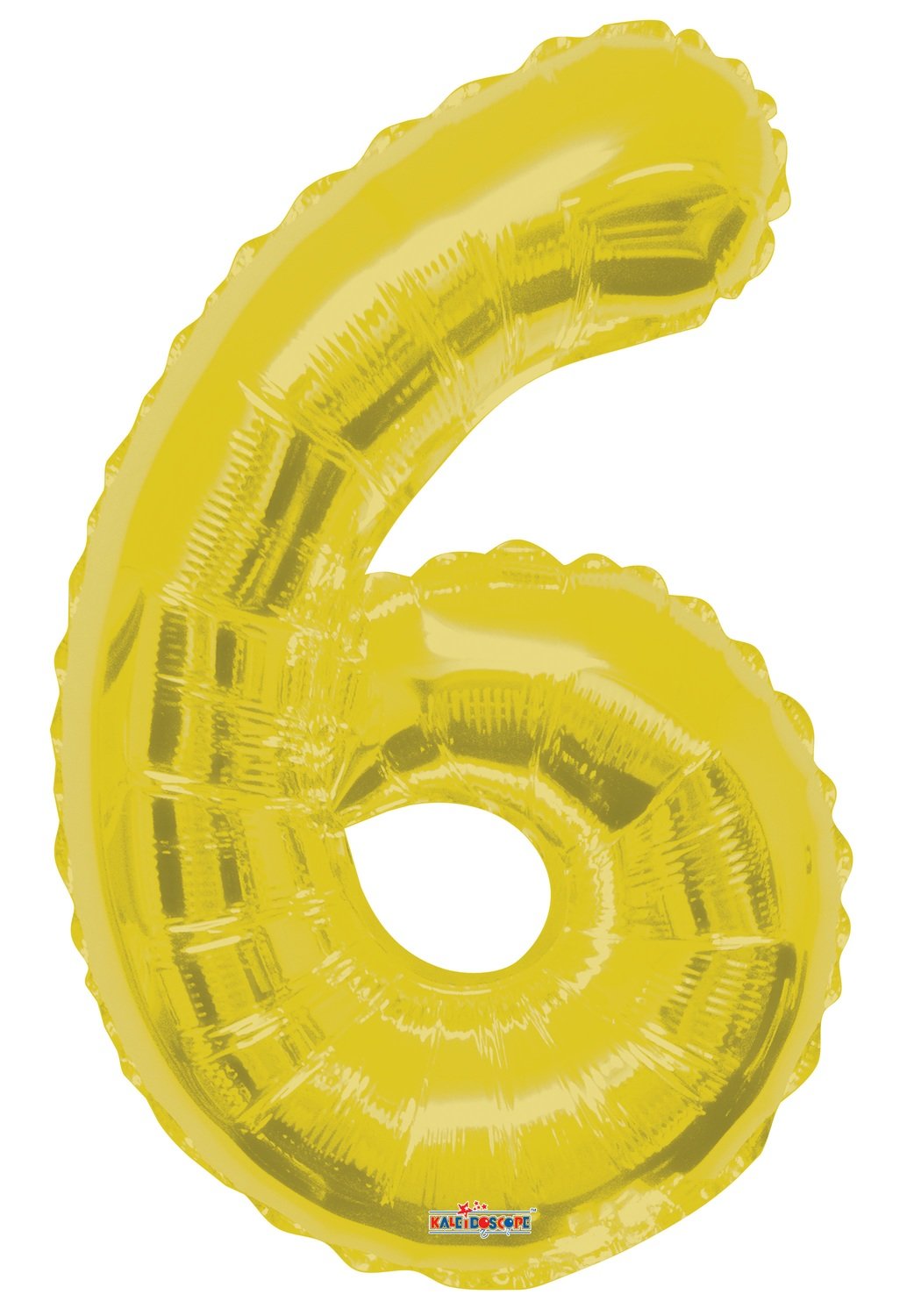 34&quot; Gold Foil Number &quot;6&quot; Balloon