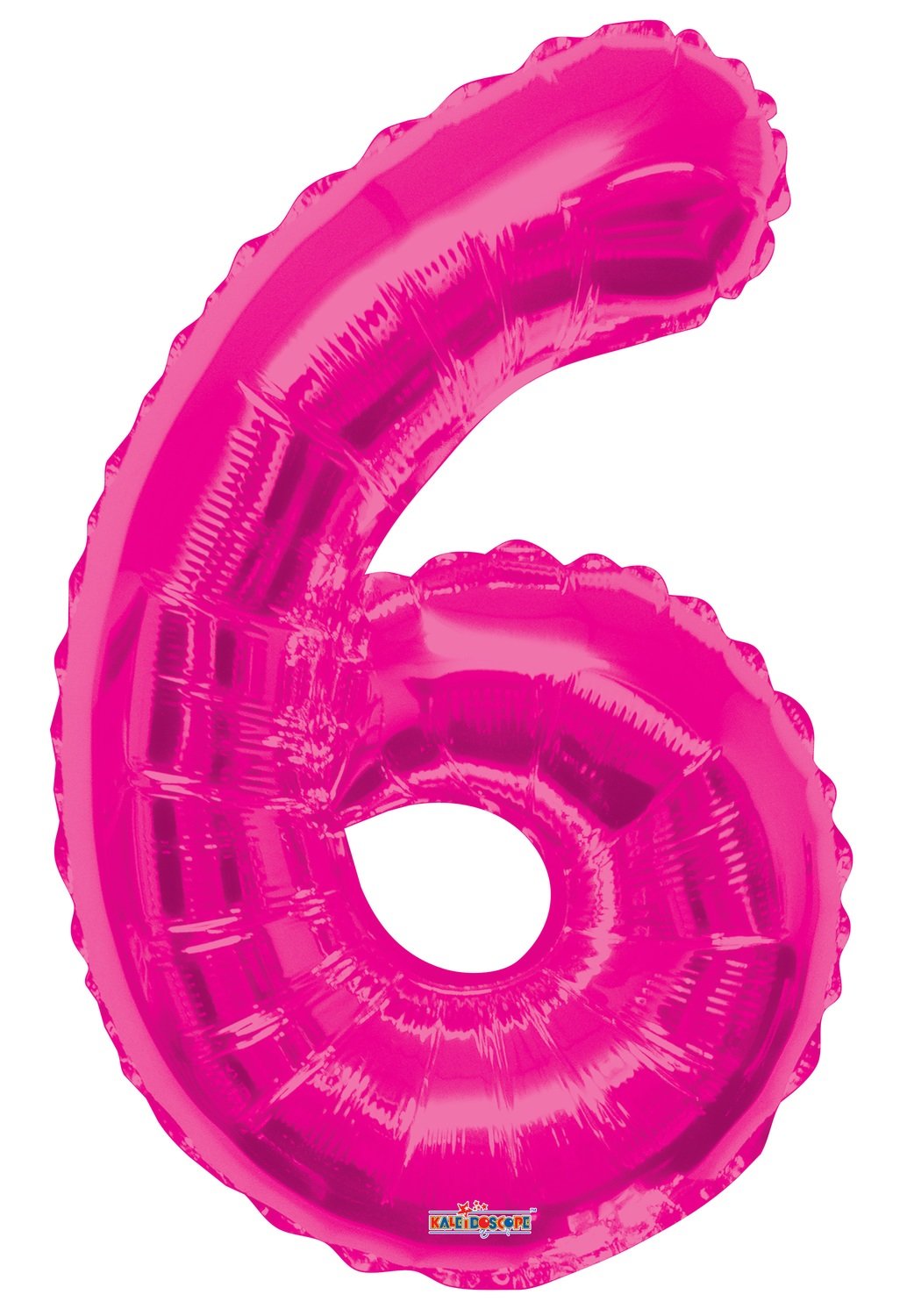 34&quot; Pink  Foil Number &quot;6&quot; Balloon
