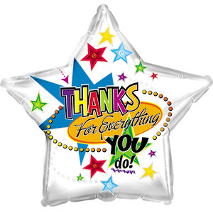 17&quot; Thanks For Everything You Do Foil Balloon