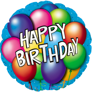 17" Happy Birthday Foil Balloons