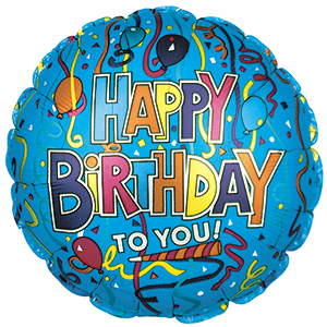 17"Happy Birthday to You Foil Balloon
