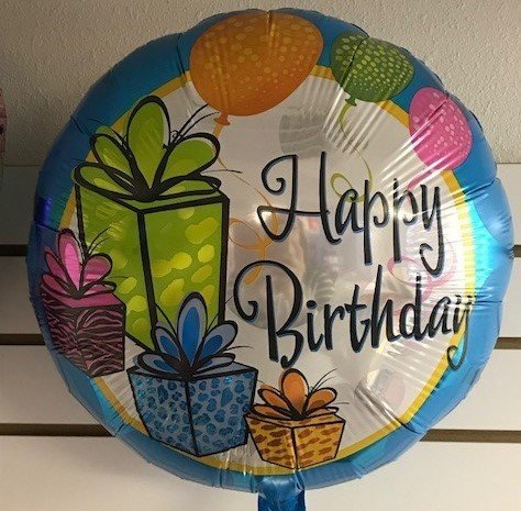 17" Happy Birthday Gifts Foil Balloons