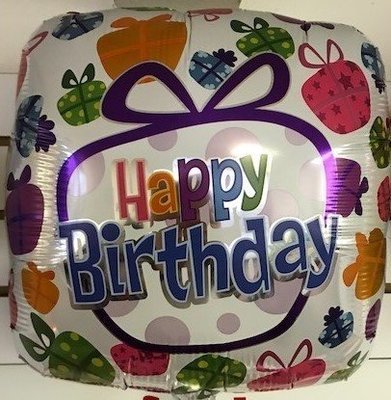 17" Dancing Presents Birthday Foil Balloon