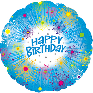 17" Happy Birthday Glitters Foil Balloon