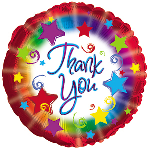 17&quot; Thank You Burst Foil Balloon
