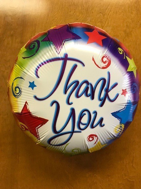 17" Thank You Burst Foil Balloon