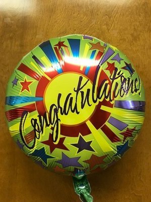 17" Congrats Star Foil Balloon