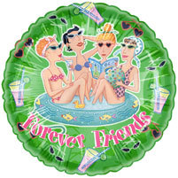 18 18" Bathing Beauties Foil Balloon