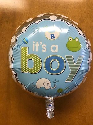 17" It's A Boy Baby Icons Foil Balloon