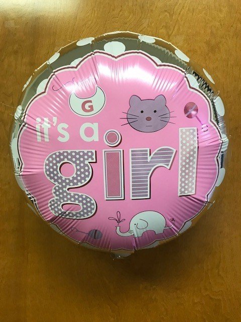 17" It's A Girl Baby Icons Foil Balloon