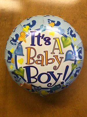 17" Baby Boy Footsies Foil Balloon