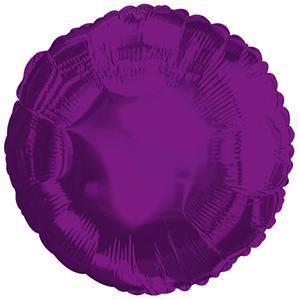 17&quot; Purple Round Foil Balloon