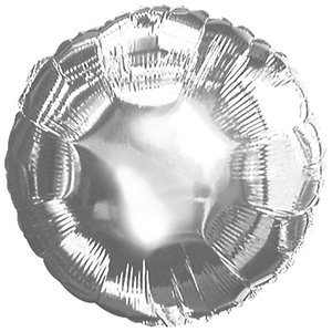 17&quot; Silver Round Foil Balloon
