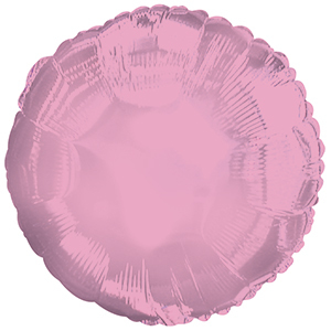 18" Baby Pink Round Foil Balloon