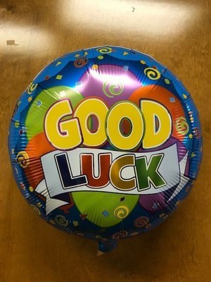 17" Good Luck Graphic Banner Foil Balloon