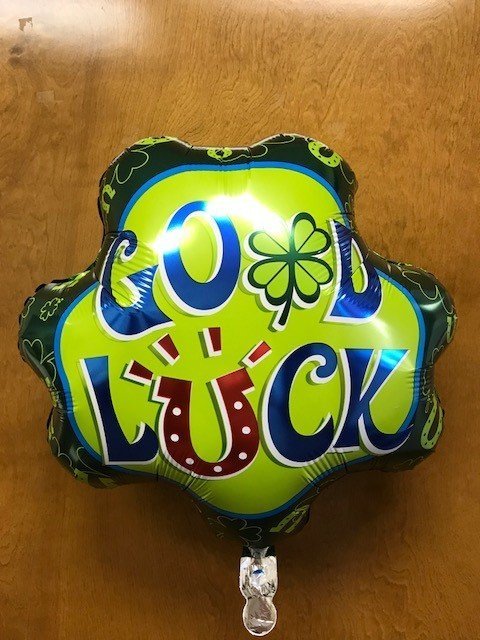 17" Good Luck Shamrock Foil Balloon