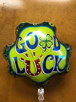 17" Good Luck Shamrock Foil Balloon