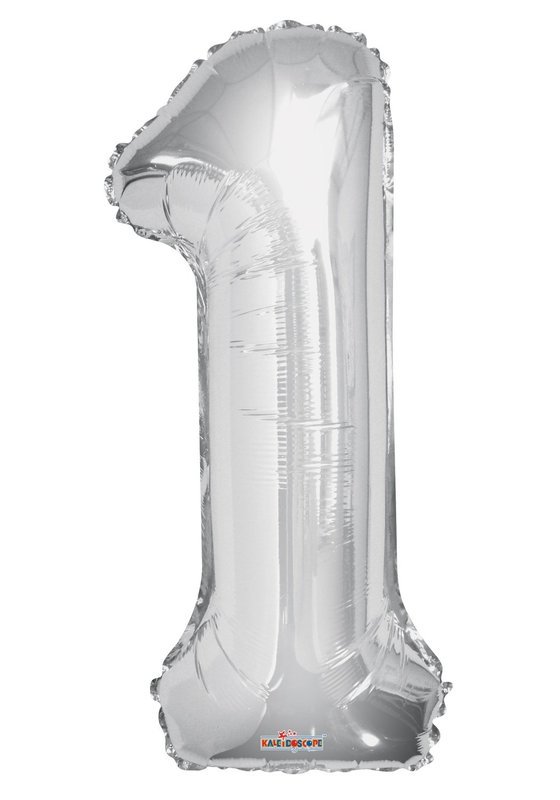 34&quot; Silver Foil Number &quot;1&quot; Balloon