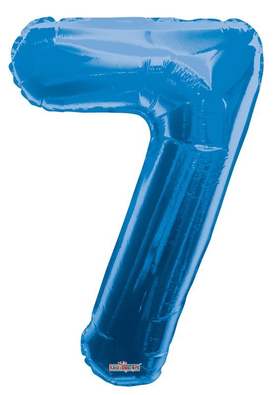 34&quot; Blue Foil Number &quot;7&quot; Balloon
