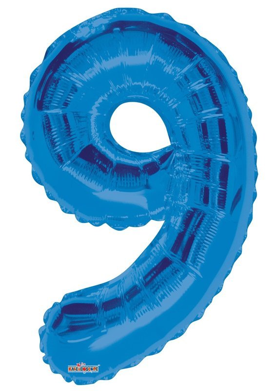 34&quot; Blue Foil Number &quot;9&quot; Balloon