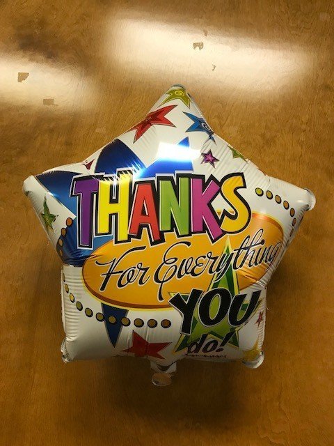 17" Thanks For Everything You Do Foil Balloon