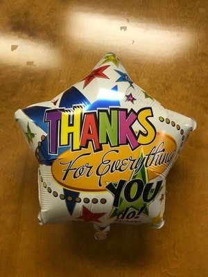 17" Thanks For Everything You Do Foil Balloon