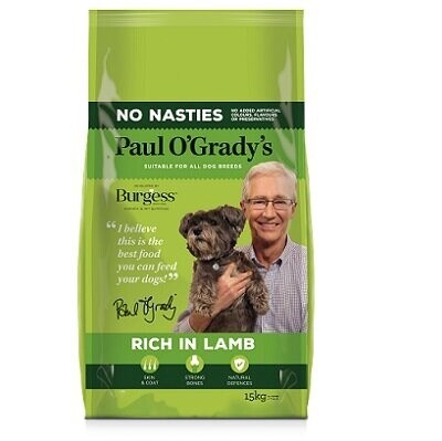 Burgess Paul O&#39;Grady&#39;s Rich in Lamb Adult Dog Food 15kg
