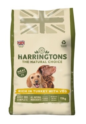 Harrington Adult Dog Turkey &amp; Rice 15kg