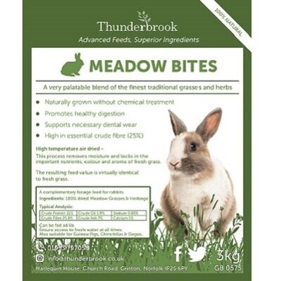 Thunderbrook Equestrian Rabbit Meadow Bites 3kg