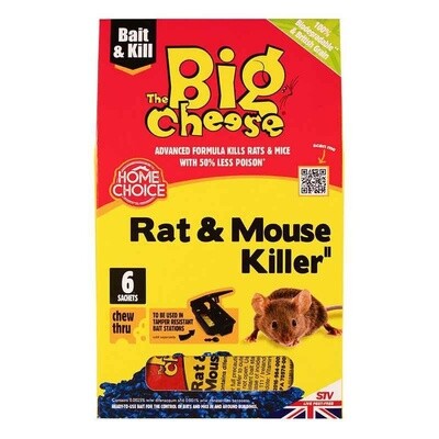 Big Cheese Rat &amp; Mouse Killer 6 x 25g