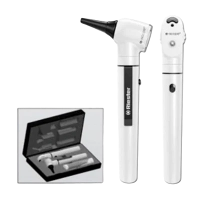 Set Otoscopio/ Oftalmoscopio e-scope color blanco