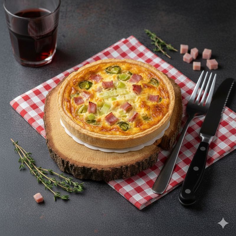 Tarte poireaux jambon Tarte poireaux jambon