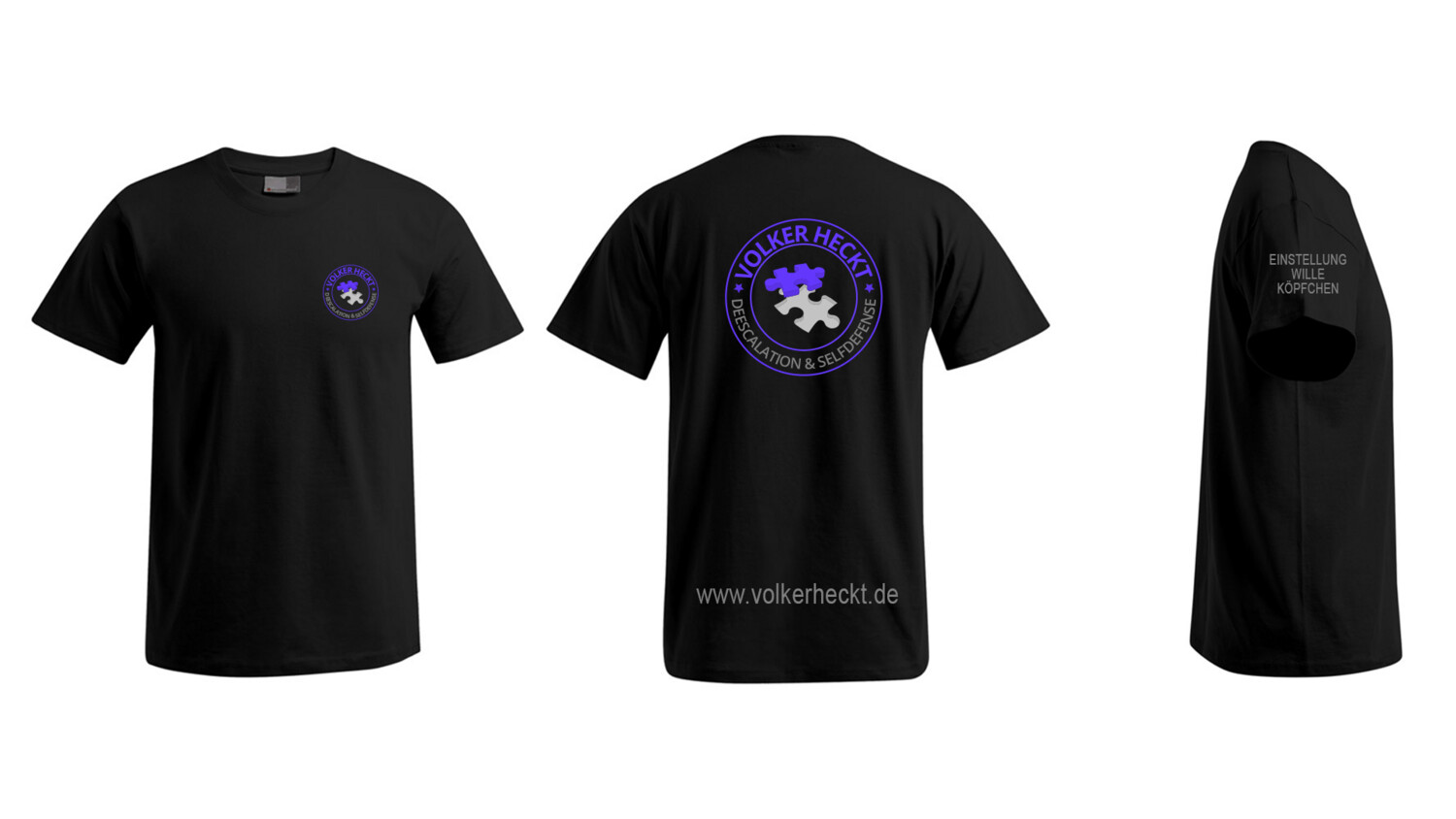 T-Shirt Deeskalation & Selfdefense, schwarz