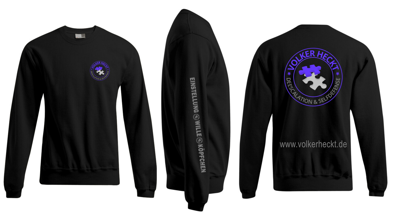T-Shirt Deeskalation & Selfdefense, schwarz