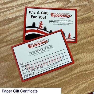 Paper Gift Certificate