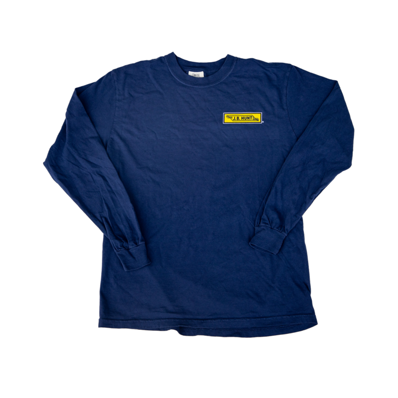 Scroll Long Sleeve Tee - Navy