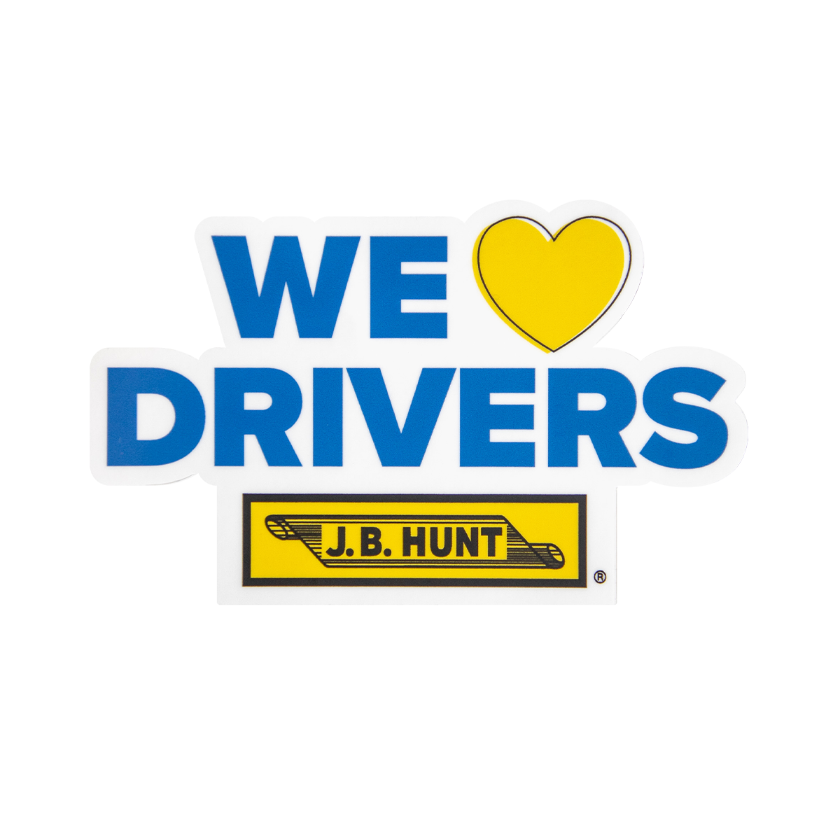 We Heart Drivers Sticker