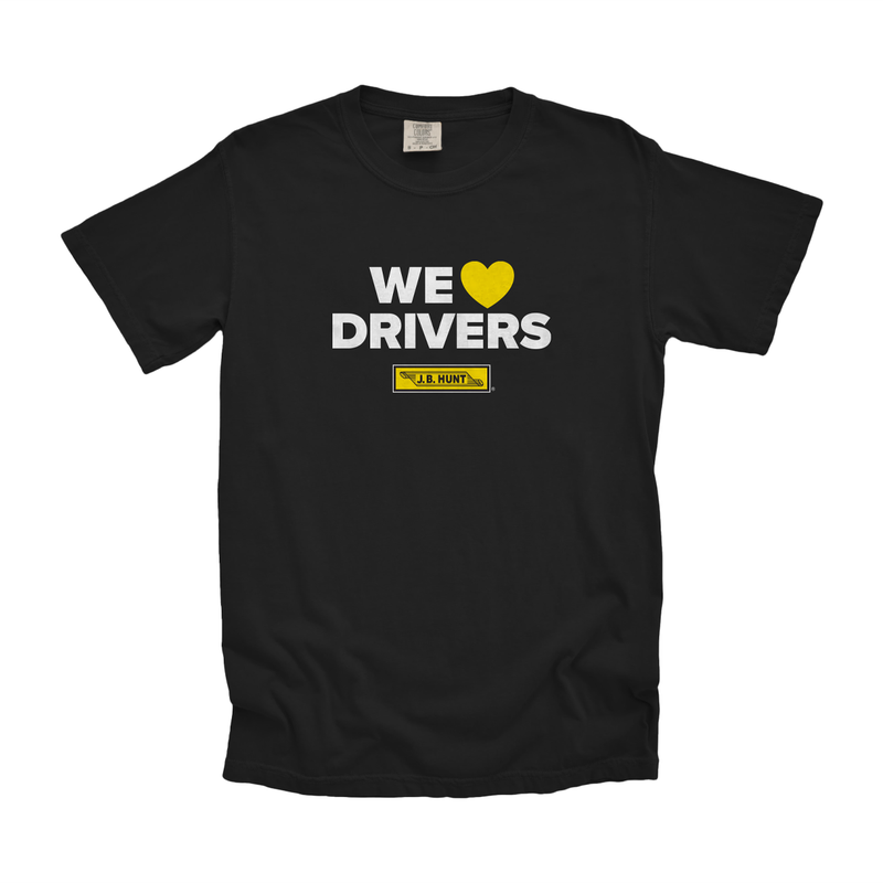 We Heart Drivers Black Tee