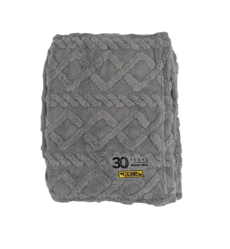 J.B. Hunt Sherpa Blanket - Gray