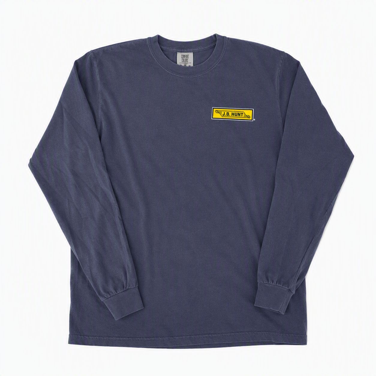 Scroll Long Sleeve Tee - Light Navy