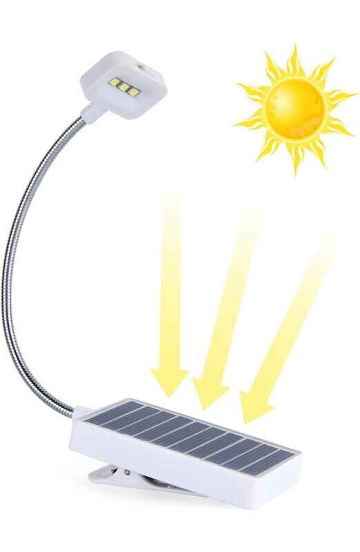 LÁMPARA DE LECTURA LUZ SOLAR LED
