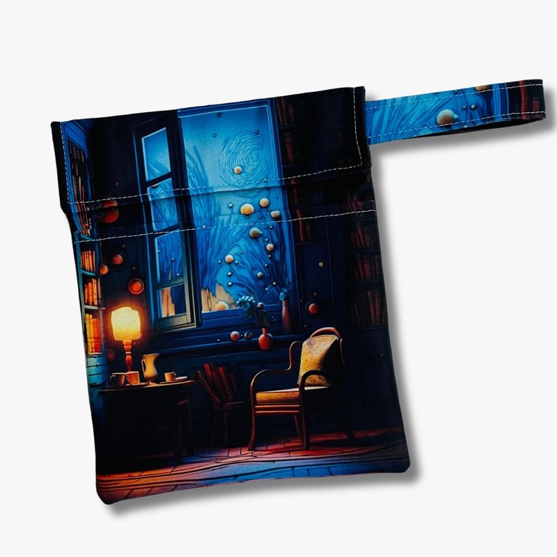 FUNDA PARA LIBROS ECO | VENTANA AZUL |CANVAS